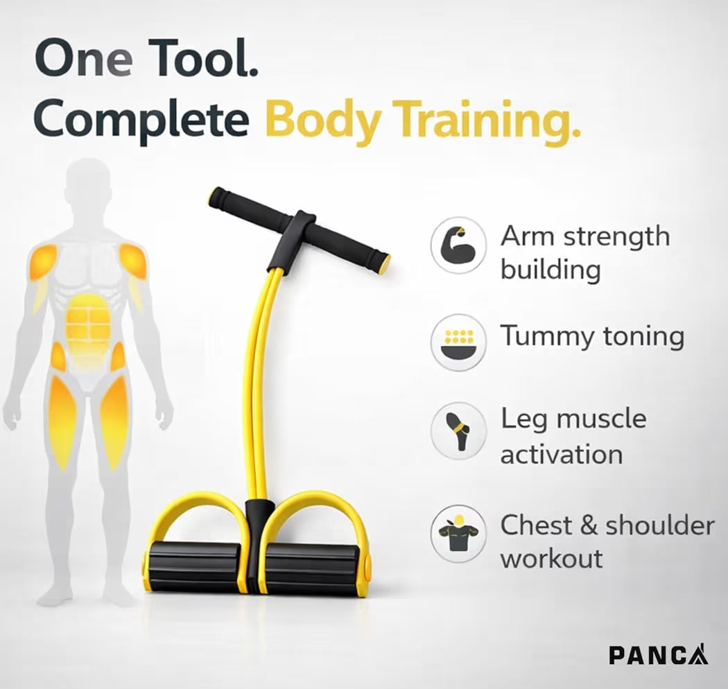 Yoga Pedal Puller Resistance Band-4 Pull Reducer Tummy Training Foot