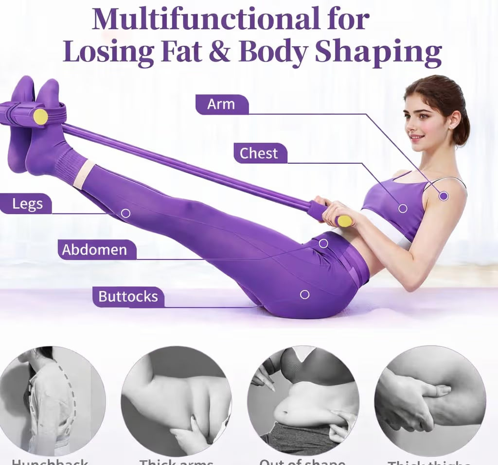 Yoga Pedal Puller Resistance Band-4 Pull Reducer Tummy Training Foot