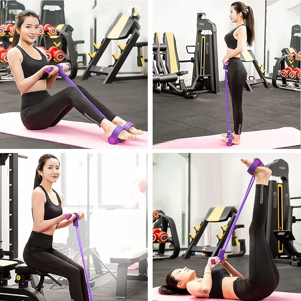 Yoga Pedal Puller Resistance Band-4 Pull Reducer Tummy Training Foot