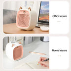 Portable Mini Air Cooler Fan – Cool Air + Mist Spray Relief
