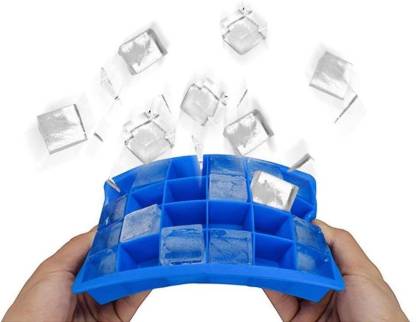 Silicone Ice Cube Tray – 24 Cavity Multicolor Ice Mold